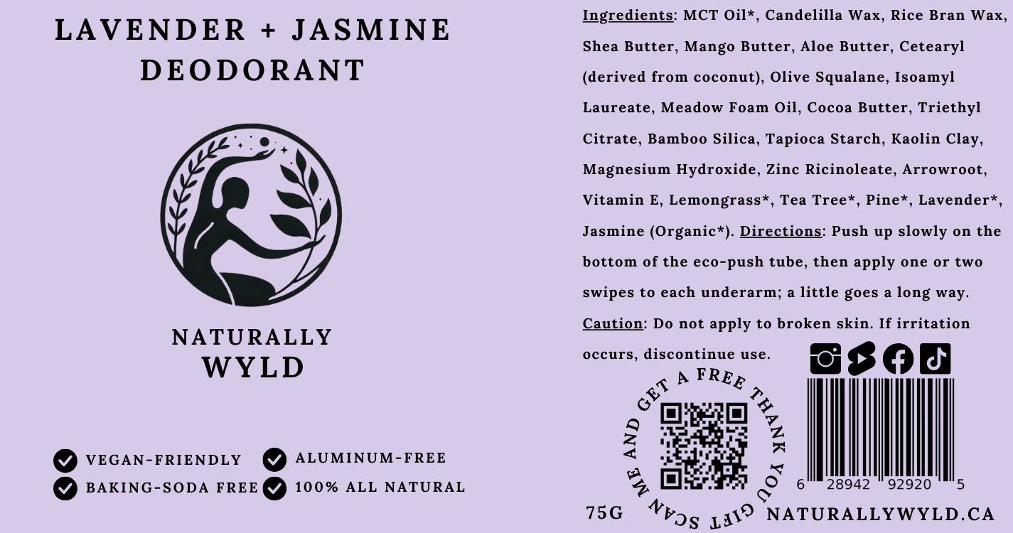 Lavender Jasmine Label