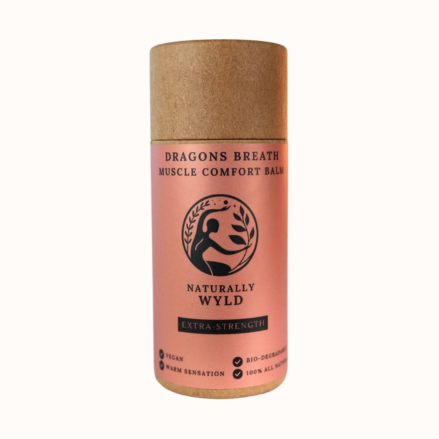 Naturally Wyld, Dragons Breath Muscle Comfort Balm, All-Natural, Eco-friendly, Extra-strength, Vegan, Bio-Degradable