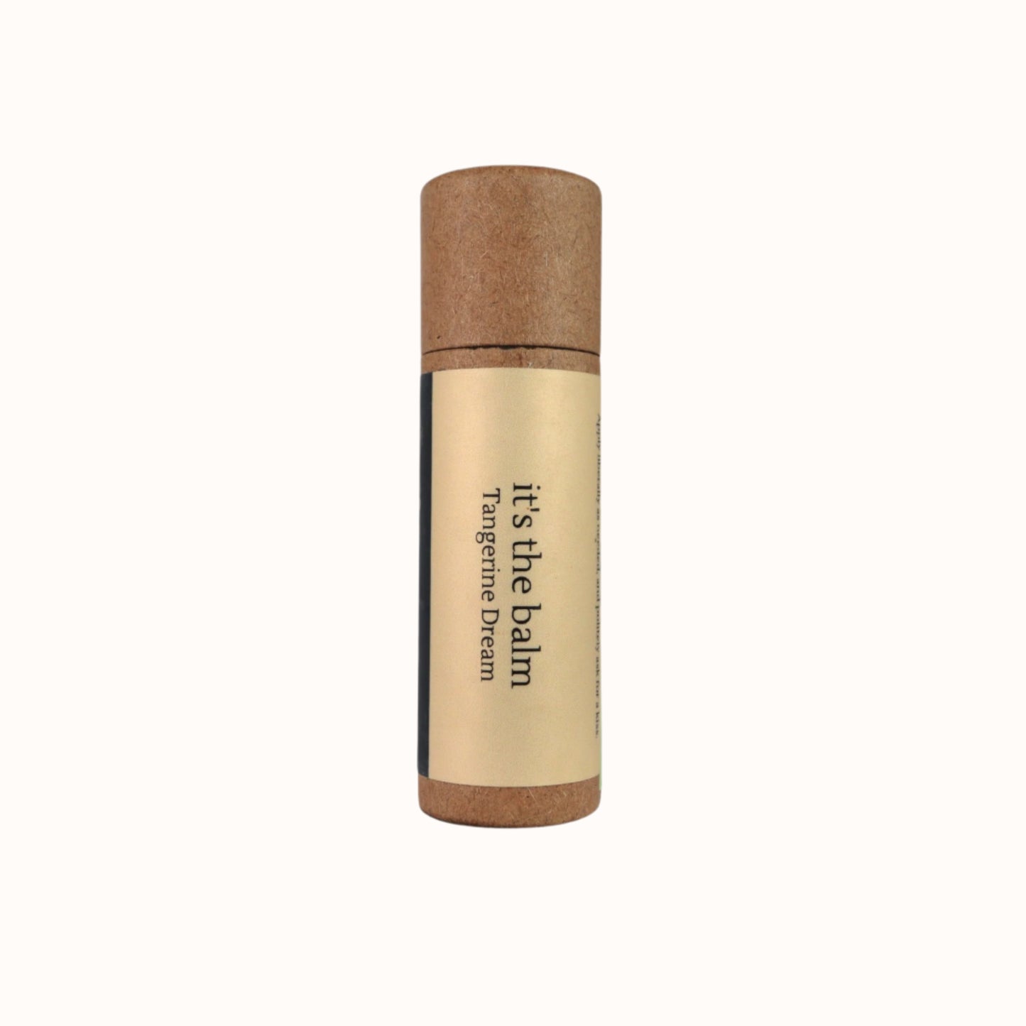 Tangerine Dream, organic, vegan, all-natural, Canadian made, lip balm, clean ingredients, ewg - Front Image