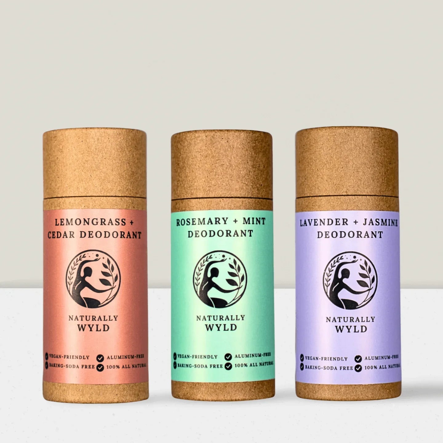 Best Seller Deodorant Bundle: Lavender Jasmine, Rosemary Mint, Cedar Lemongrass Front Image