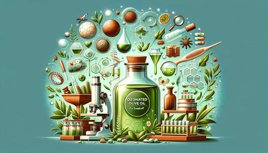 Natural remedies for dandruff with ozonated oils 