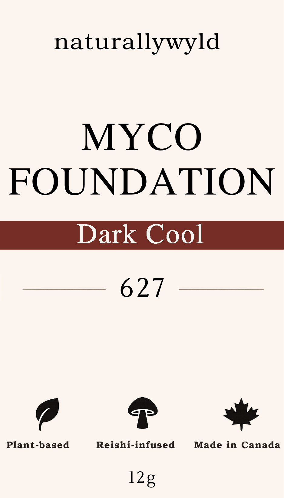 MYCO Foundation 627 Dark Cool — label