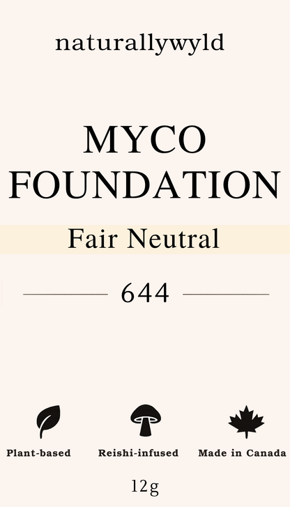 MYCO Foundation 644 Fair Neutral label with reishi and tremella mushroom