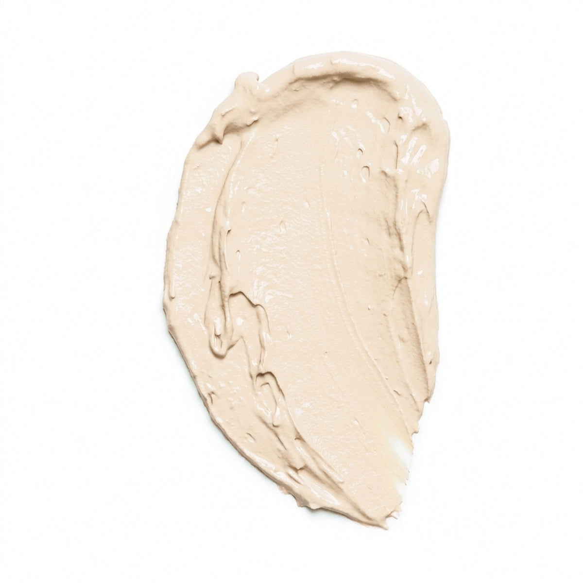 MYCO Foundation 644 Fair Neutral cream smudge colour swatch on white - warm ivory true shade colour