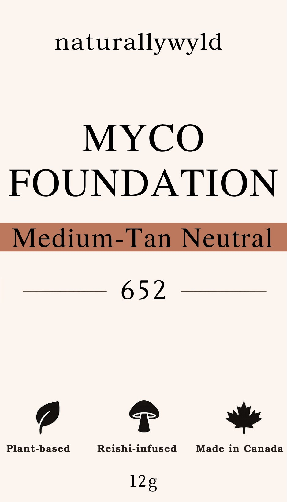 MYCO Foundation 652 Medium-Tan Neutral tin label