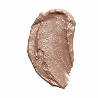 MYCO Foundation 652 Medium-Tan Neutral cream smudge colour swatch on white - muted medium-tan brown true shade colour