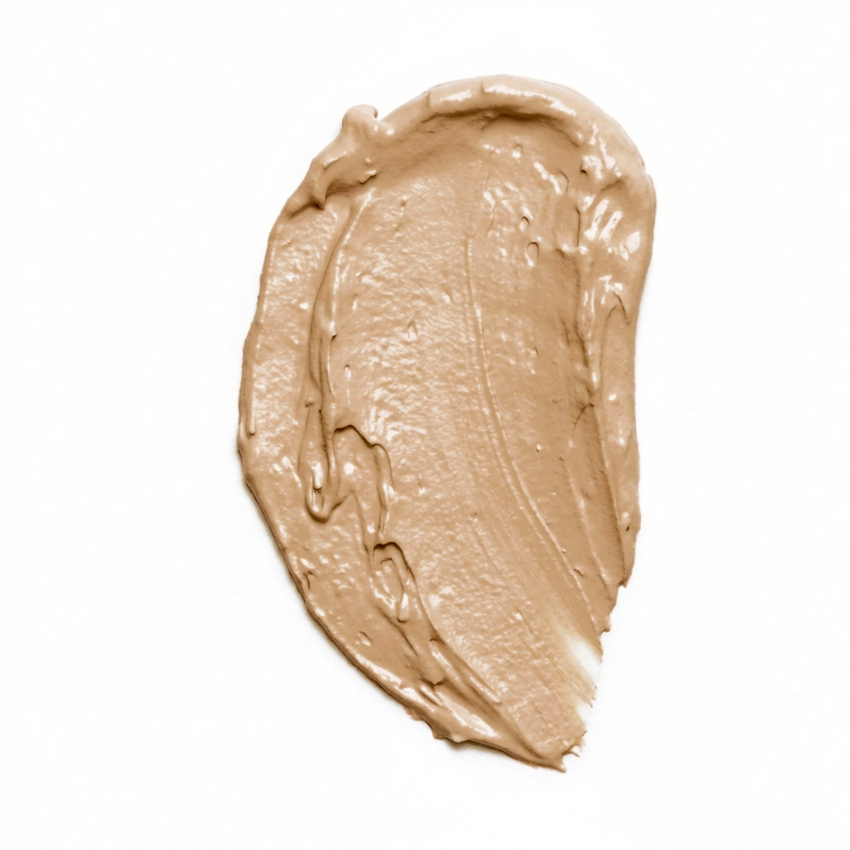 MYCO Foundation 656 Medium Warm cream smudge colour swatch on white - golden caramel true shade colour