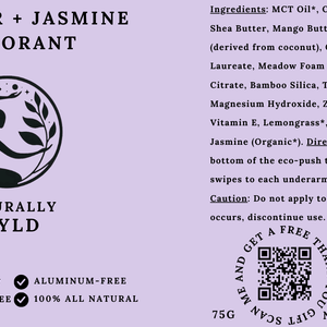 Lavender Jasmine Label