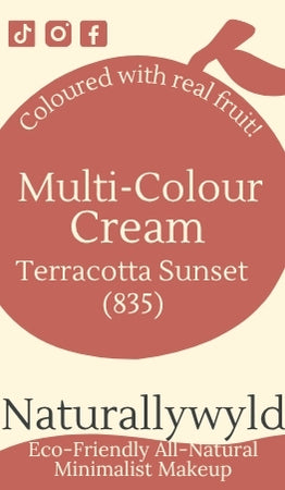 Naturallywyld Multi-Colour Cream Terracotta Sunset makeup product packaging.