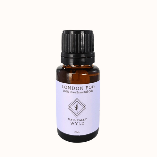 Naturally Wylds London Fog Essential Oil Blend. Aromatherapy for relaxation. 100% essential oils, pure essential oils, Canadian made, Kelowna BC.