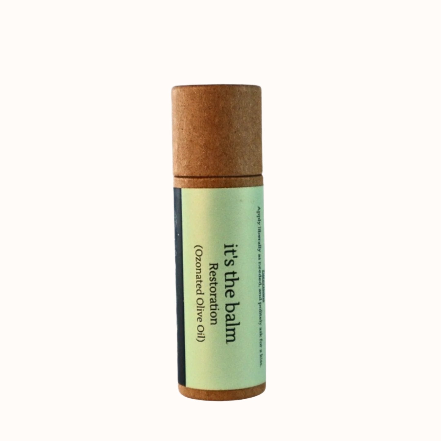Naturally Wyld Ozonated Olive Oil Lip Balm, Ozonated oils, Ozone, organic vegan eco friendly lip balm,front label