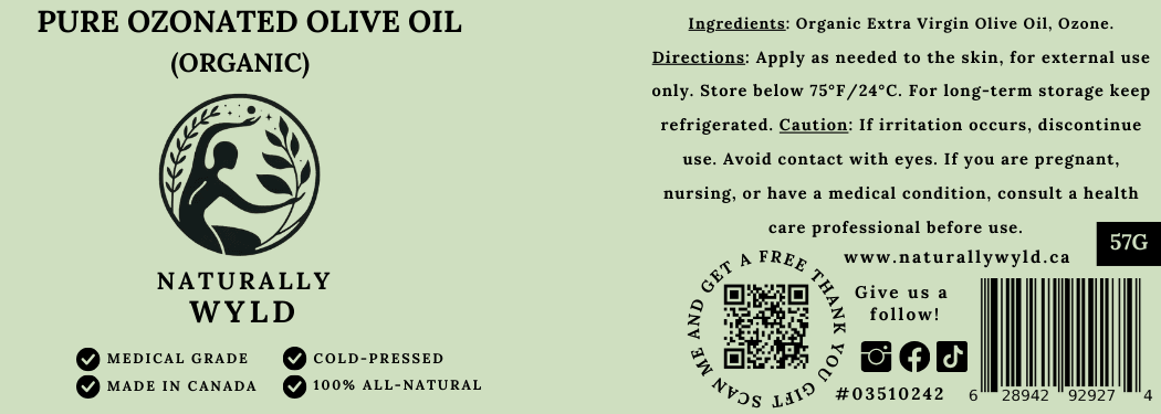 Ozonated oils, Ozonated Olive Oil, Ozone Salve, Before and after ozonated olive oil, Ozonated oils canada, Canadian Ozonated Oils, Canadian Ozonated Olive Oil. Full Label 