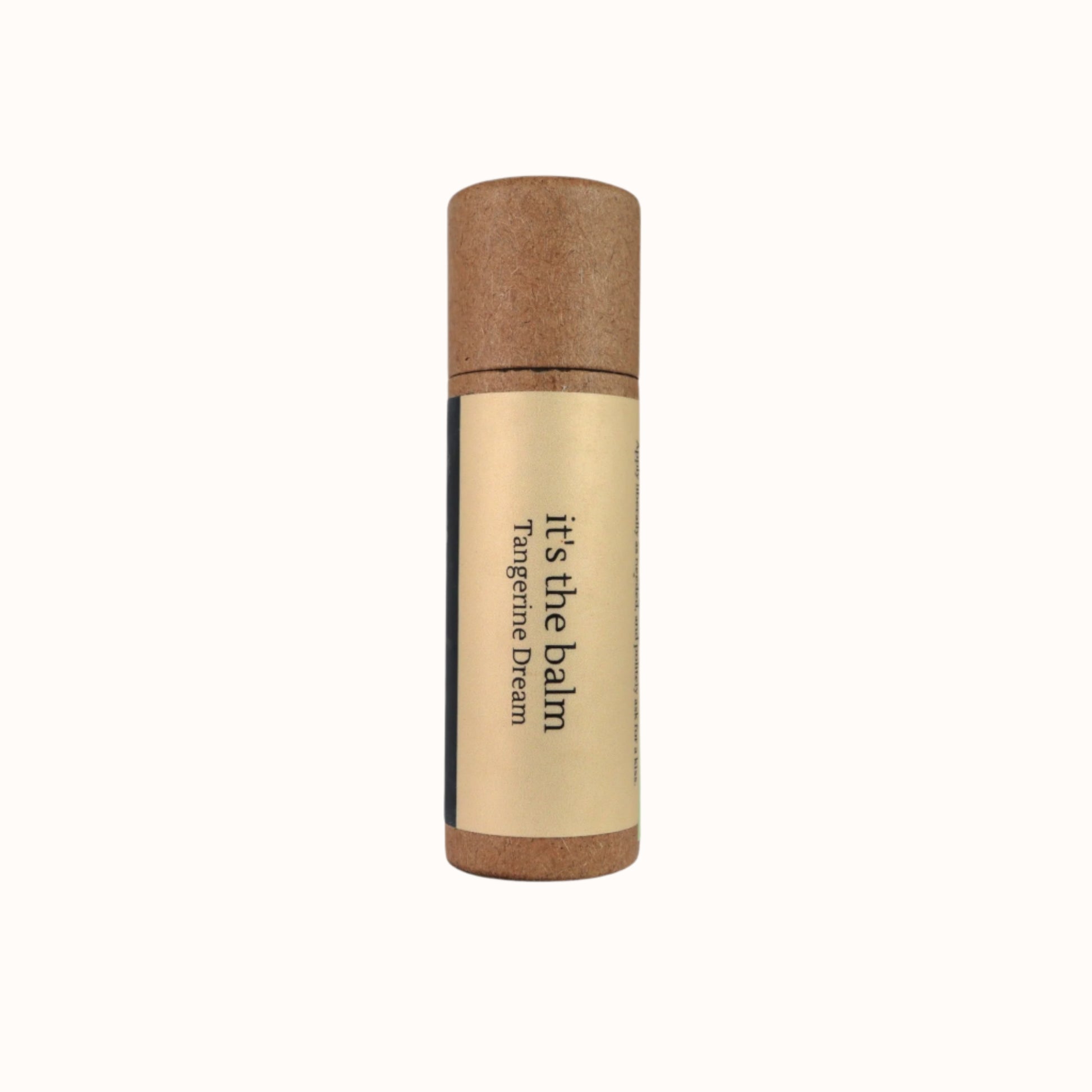 Tangerine Dream, organic, vegan, all-natural, Canadian made, lip balm, clean ingredients, ewg - Front Image 