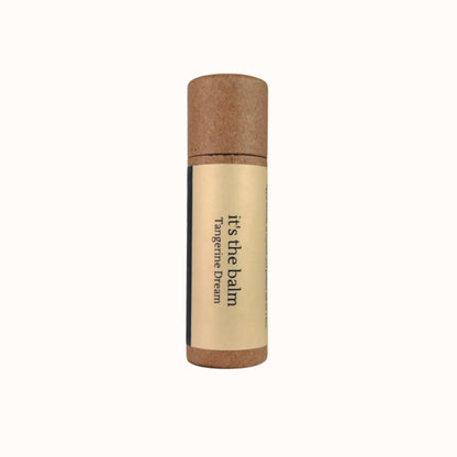 Tangerine Dream, organic, vegan, all-natural, Canadian made, lip balm, clean ingredients, ewg - Front Image 