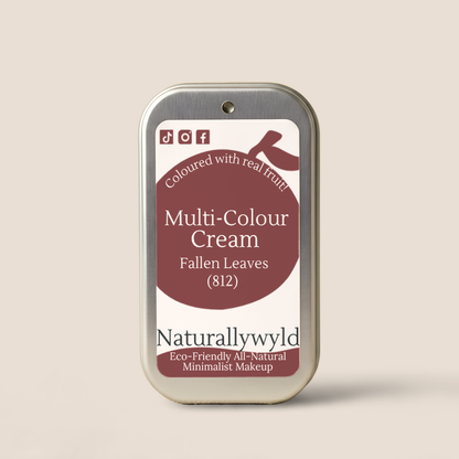 Fallen Leaves fruit-pigmented multi-colour cream in metal tin by Naturally Wyld
