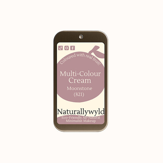 Moonstone multi-use highlighter cream – vegan shimmer balm in recyclable tin