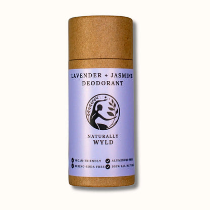 Lavender Jasmine Eco-Friendly All-Natural Aluminium-Free Baking Soda Free Plastic Free Deodorant Canada BC Kelowna/Vancouver Vegan Shopify Product Page Image Naturally Wyld