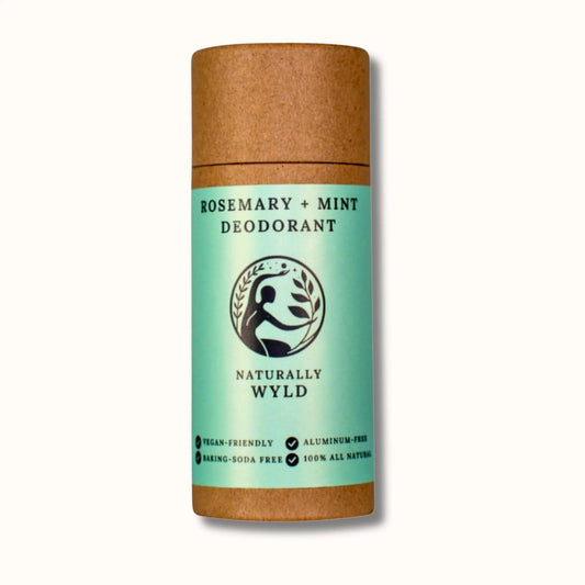 Rosemary Mint Eco-Friendly All-Natural Aluminium-Free Baking Soda Free Plastic Free Deodorant Canada BC Kelowna/Vancouver Vegan Shopify Product Page Image Naturally Wyld