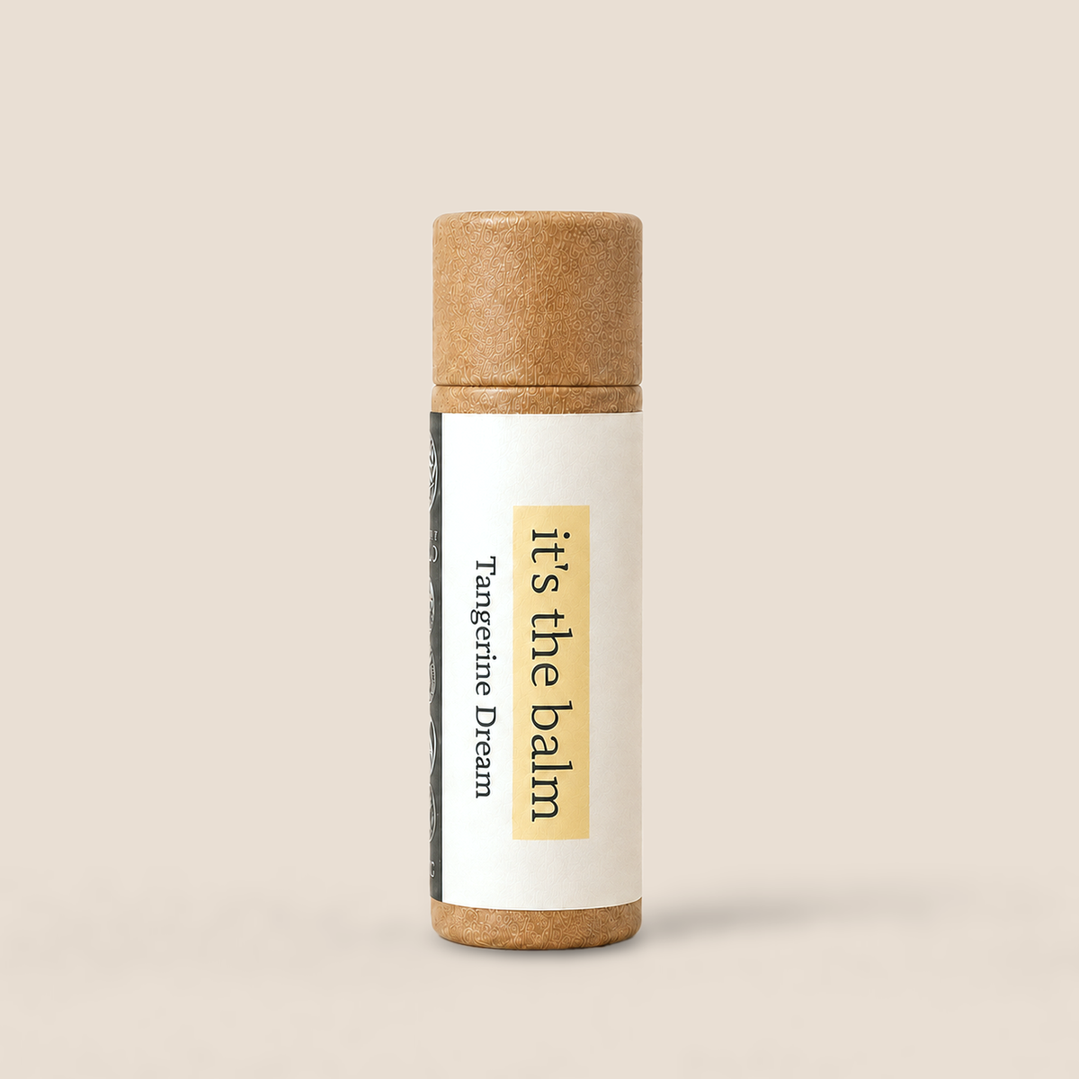 Tangerine Dream all-natural lip balm in 10g eco-friendly kraft tube by Naturally Wyld