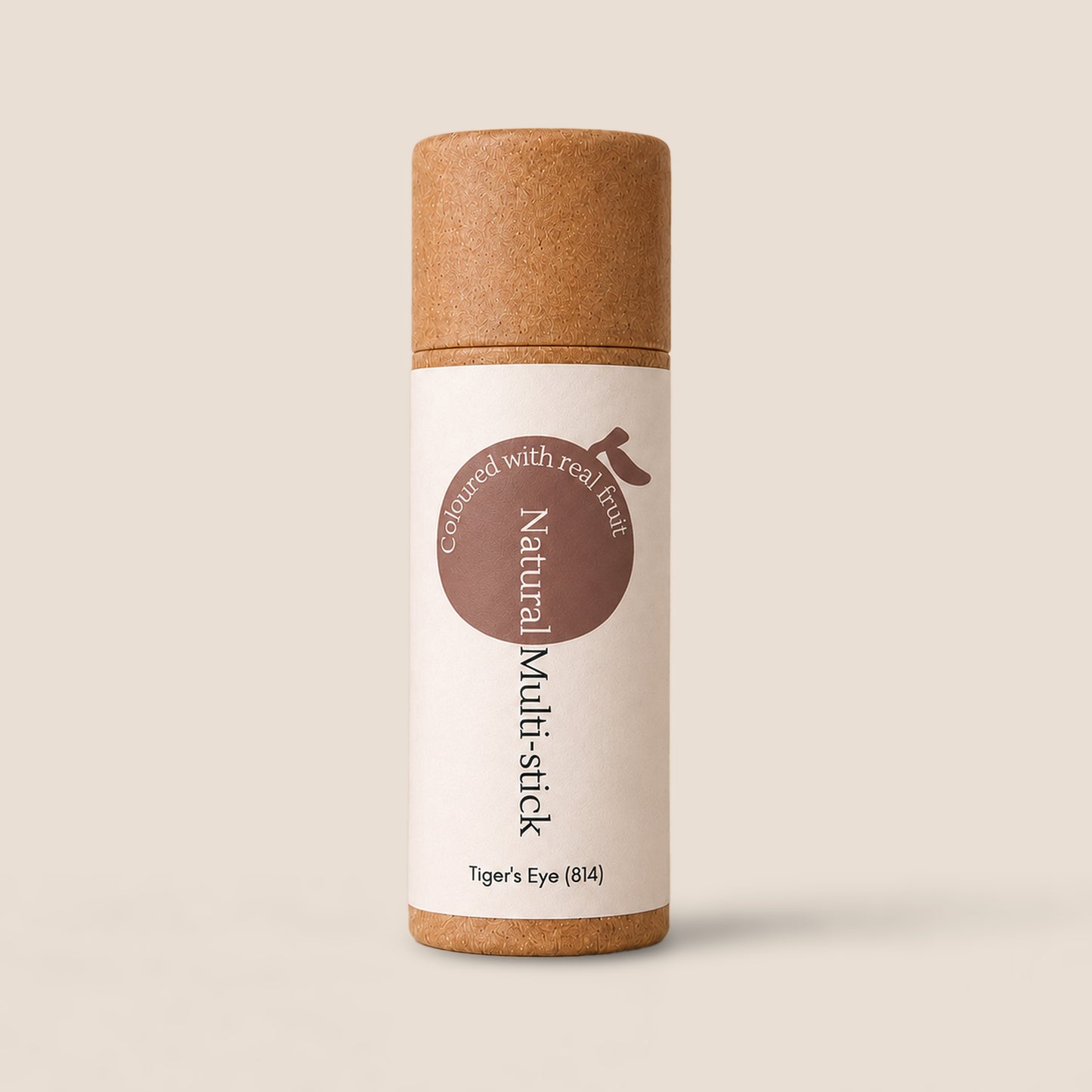 Tiger’s Eye Multi-Stick – golden brown cream makeup for lips, cheeks, and eyes in a sustainable, plastic-free tube
