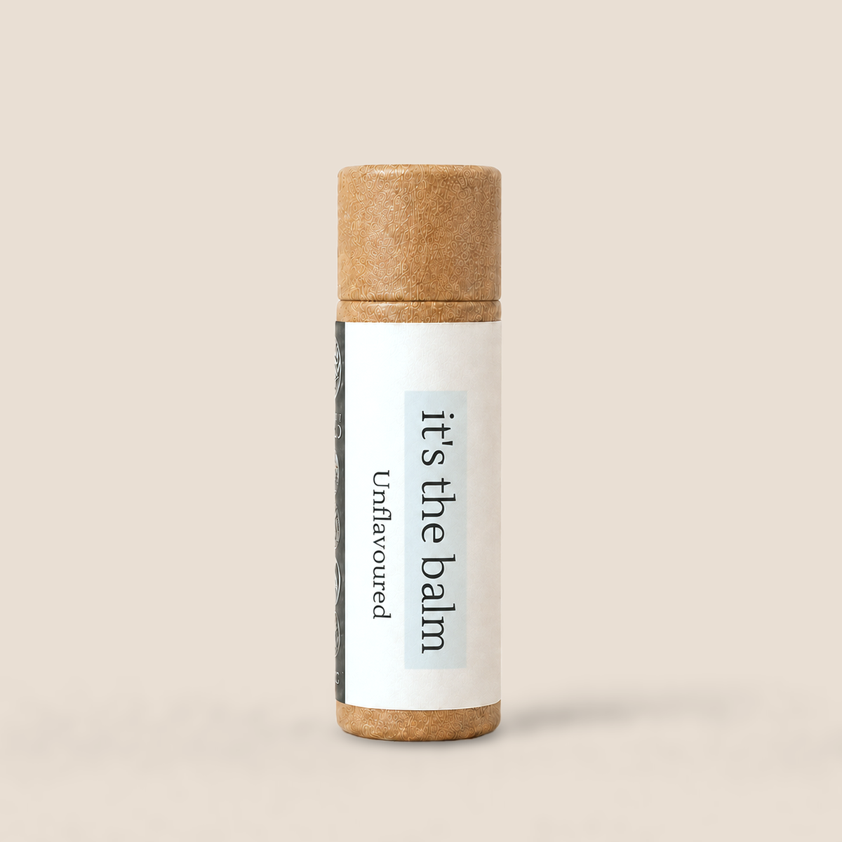 Unflavoured all-natural lip balm in 10g eco-friendly kraft tube by Naturally Wyld